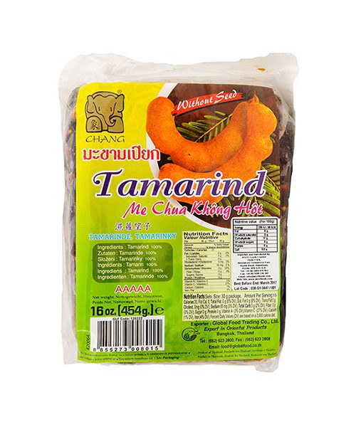 Chang Tamarind Block Seedless 454g