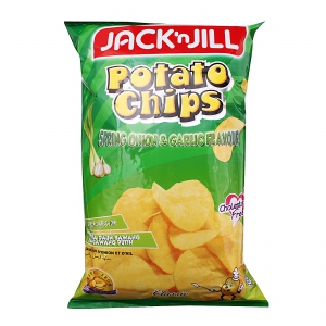J&J V-cut Potato Chips Garlic and Onion 60g