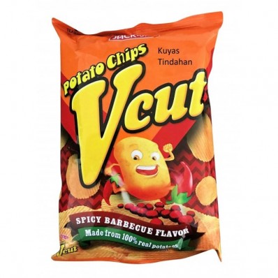 J&J V-cut Potato Chips - Spicy BBQ 60g