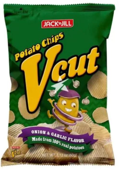 J&J Potato Chips Onion & Garlic 60g