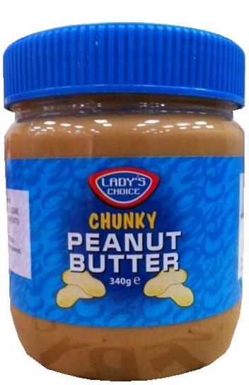 Ladys Choice Peanut Butter Chunky 340g