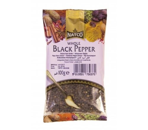 Natco Black Pepper Whole 100g
