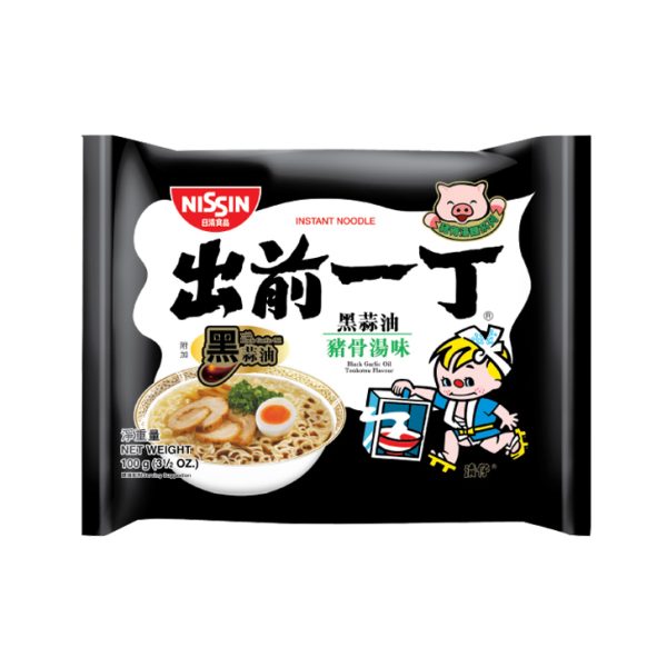 Nissin Demae Ramen Black Garlik Oil Tonkotsu 100g