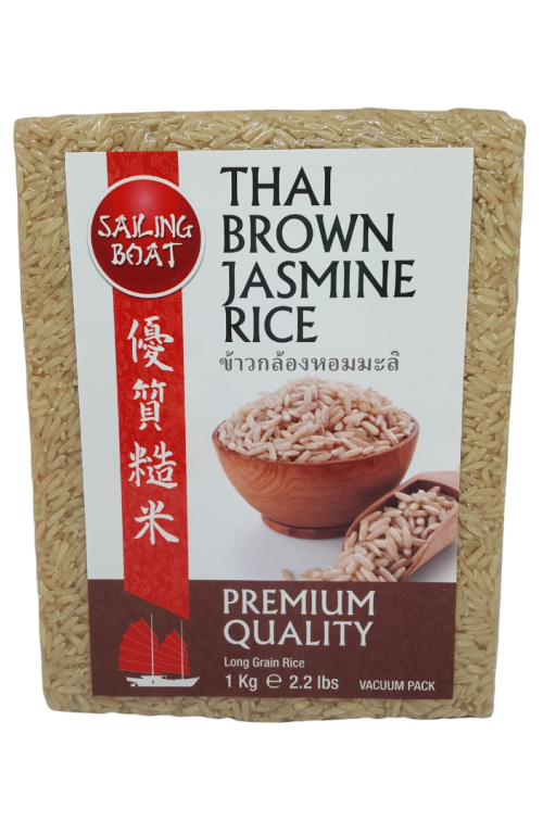 S.B Thai Hom Mali Brown Frag Rice vac pk 1kg