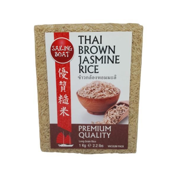 S.B Thai Hom Mali Brown Frag Rice vac pk 1kg