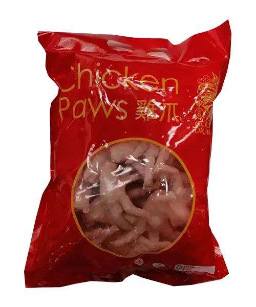 Golden dragon frozen halal jumbo chicken paws 1kg