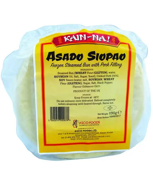 Kain-Na! Frozen siopao pork bun 180g