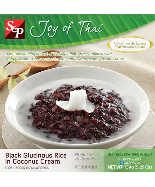 S&P Frozen Black G Rice in Co Cream 150g £2.29 S&P Frozen black G rice in Co cream 150g