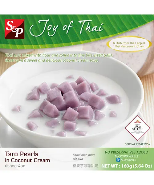 S&P Frozen Taro Pearls in Coconut Cream 150g £2.25 S&P Frozen Taro pearls in coconut cream 150g
