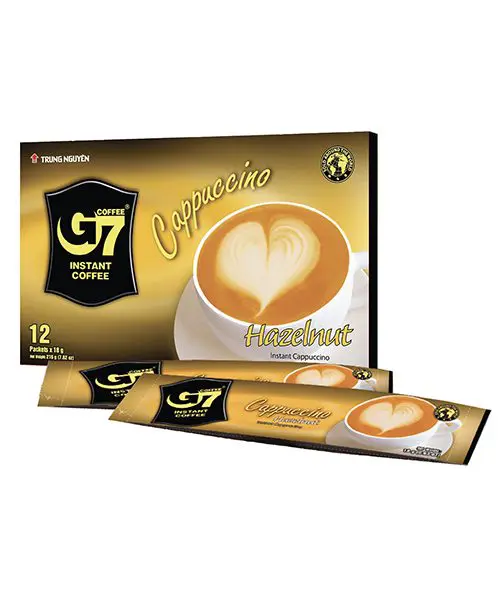 G7 Cappuccino Hazlenut 12 Sticks 216g