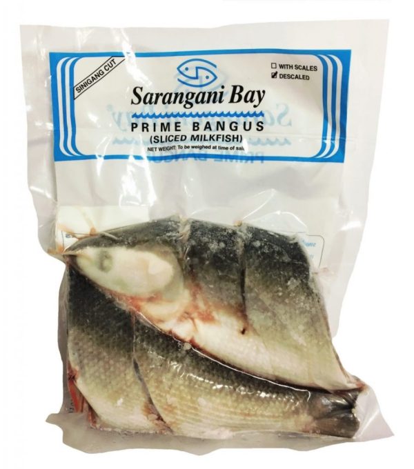 Sarangani Bay Milkfish Descaled Gutted Gilled and Sliced 800g