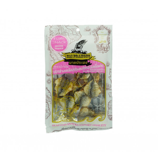 Nai Pramong Roasted Seasoned Yellow Stripe Trevally Original Flavour 40g