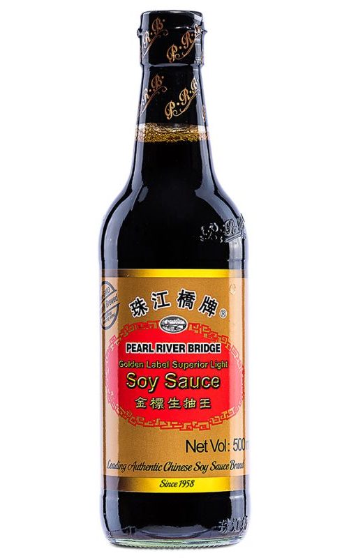 PRB GL Pearl River Bridge Gold Label Light Soy Sauce 500ml