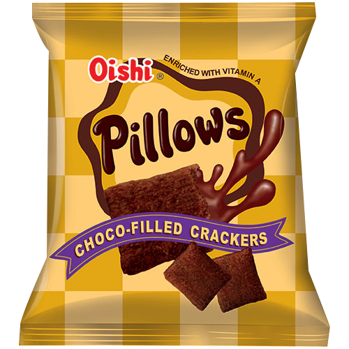 pillows-choco-38g Oishi Pillows Chocolate Crackers 38g