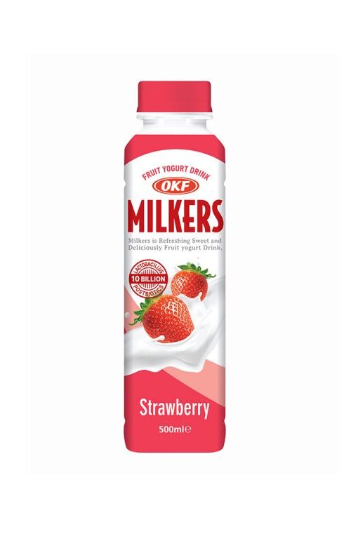 OKF Milkers Strawberry Flavour 500ml