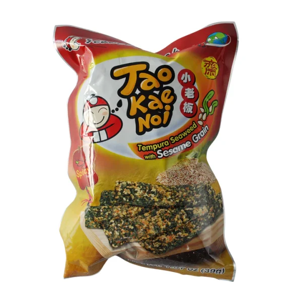 Tao Kae Noi Hi-Tempura Seaweed Sesame Grain Crunch Spicy 39g