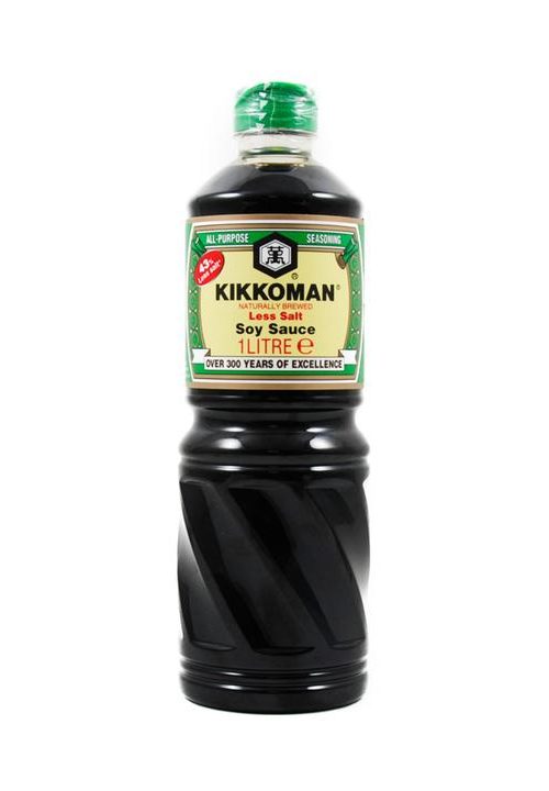 Kikkoman Soy Sauce Less Salt 1l