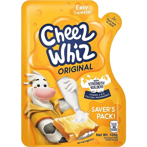 Kraft Cheez Whiz Spread Pouch 105g