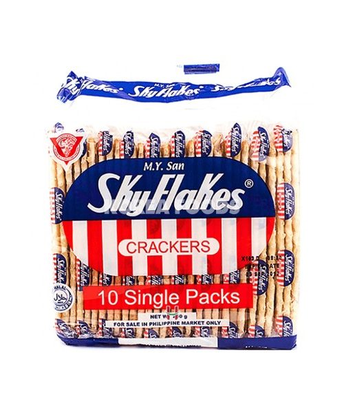 SB10s Skyflakes Biscuits 10s Snackpack 250g