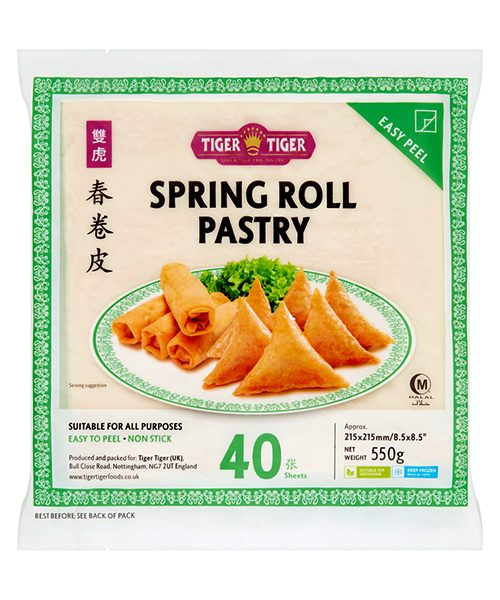 Tiger Tiger Spring Roll Pastry 8.5" x 8.5" 550g