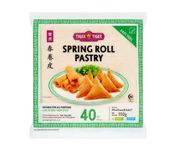 Tiger Tiger Spring Roll Pastry 8.5" x 8.5" 550g