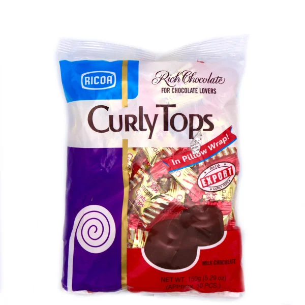 Ricoa Curly Tops Chocolate 150g