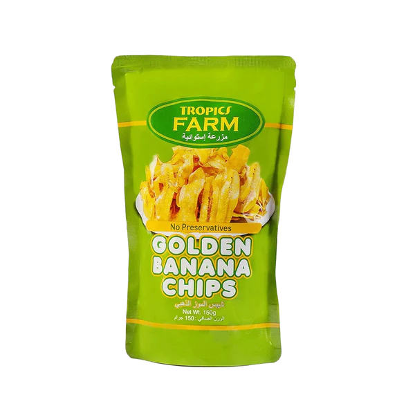 Tropics Farm Golden Banana Chips 150g