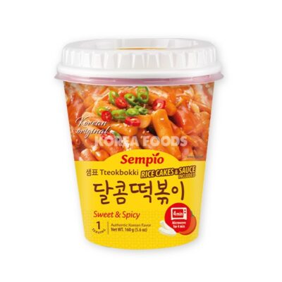 SITtSw Sempio Instant Tteokbokki, Sweet & Spicy Cup 160g