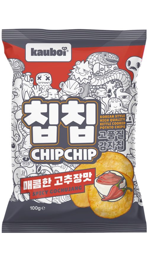 KCCSGF KAUBOI Chip Chip Spicy Gochujang flavour 100g