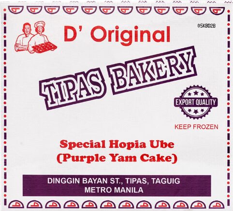 D' Orignal Tipas Bakery Hopia Ube 480g
