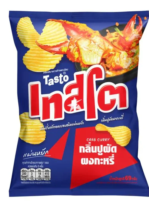Tasto Potato Crisp Crab Curry Flavour 48g