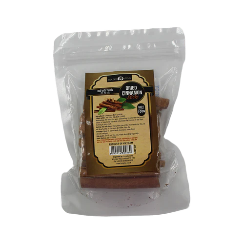 Golden Lotus Dried Cinnamon Sticks  100g