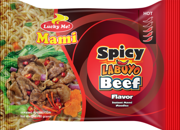 LUCKY ME INSTANT NOODLES SPICY Labuyo BEEF 50g