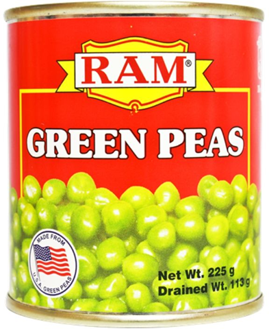 Ram Green Peas 225g