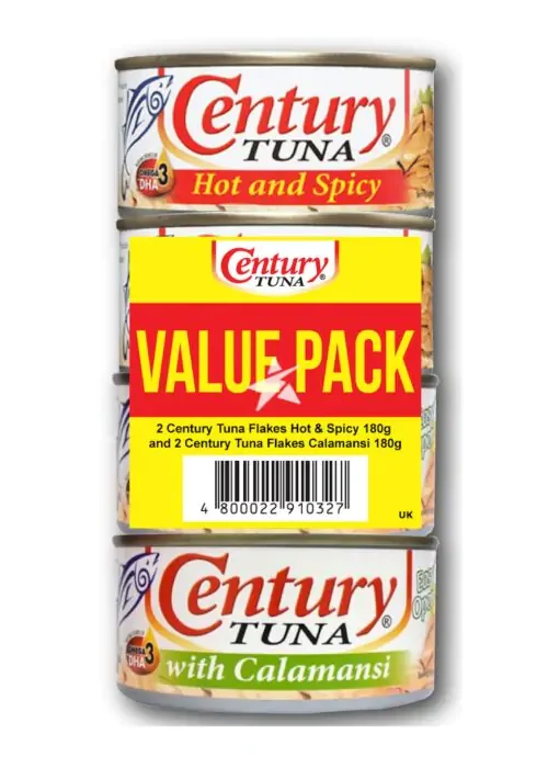 Century Value Pack (2 Tuna Flakes Hot & S + 2 Calamansi) 720g