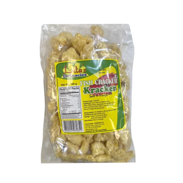 Lita Fish Cracker Salt & Vinegar 100g