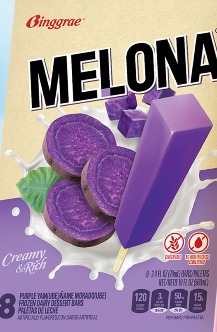 Melona Frozen Plant Based Ice Stick Purple Yam (Ube) Flavour 280g