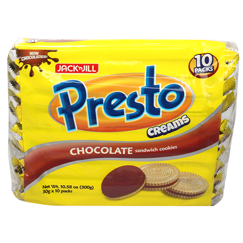 J&J Presto Creams Chocolate 80g
