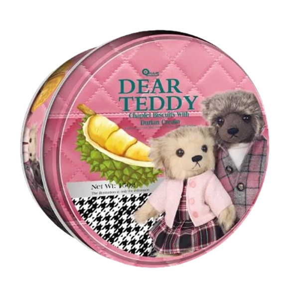 DEAR TEDDY Chaplet Biscuits with Durian Cream 150g