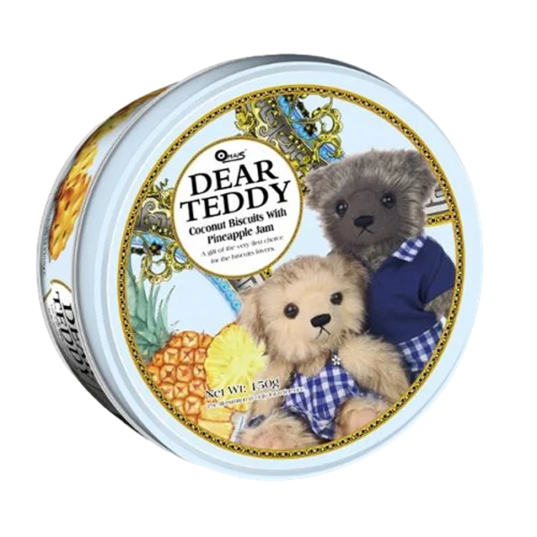DEAR TEDDY Coconut Biscuits with Pineapple Jam 150g
